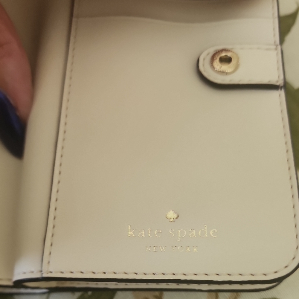 Kate Spade Lena Colorblock Cream and Tan Wallet - Picture 6 of 14